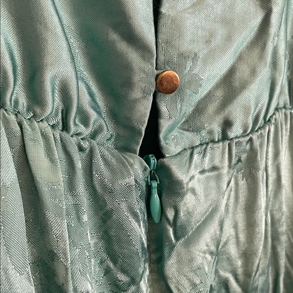 $320 msrp nwot Sabina Musayev Juniper Satin Jacquard Dress needs button - Picture 6 of 8